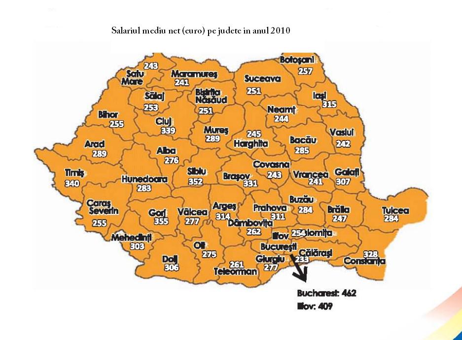 Care sunt județele cu cele mai mari salarii din România