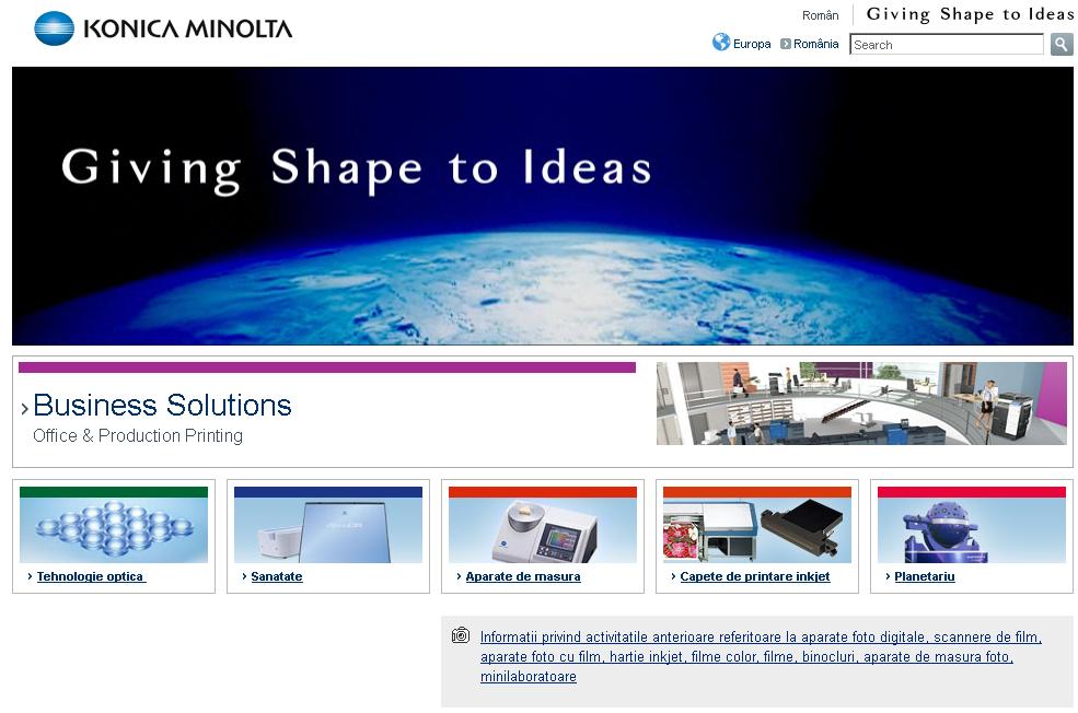 Konica Minolta Business Solutions îşi relansează site-ul