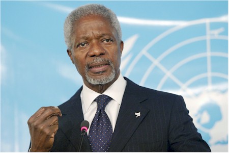 Kofi Annan a demisionat din postul său de mediator pentru Siria