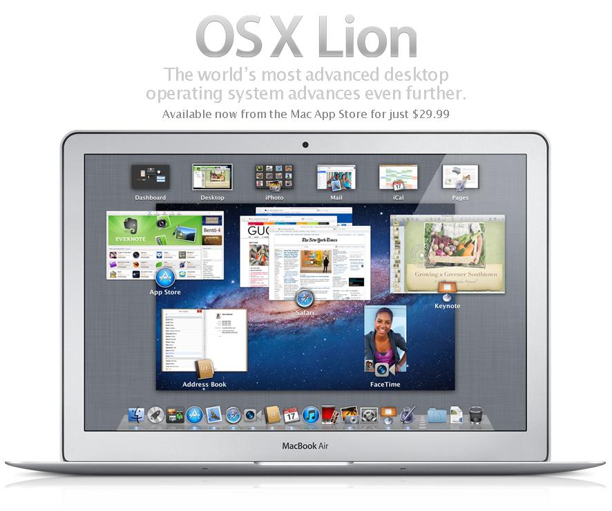 Apple a vândut peste un milion de copii OS X Lion