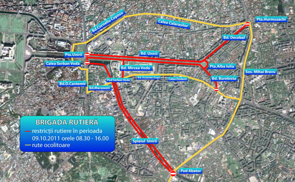 Reuniunea NATO şi maratoniştii blochează peste 20 de bulevarde din Bucureşti