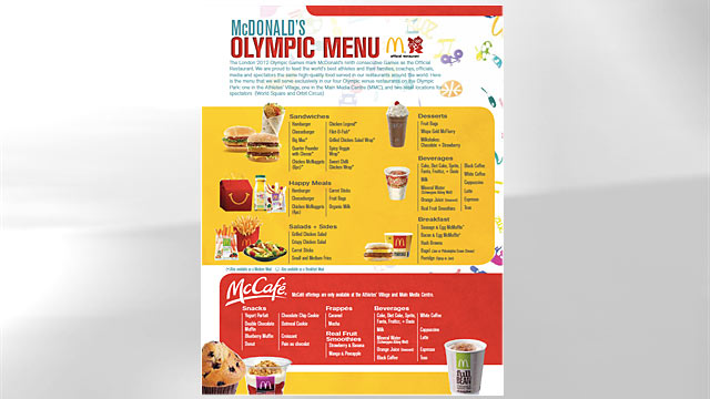 La JO 2012, una din 10 mese va fi consumată la McDonald’s. Iată ce „meniu olimpic” are