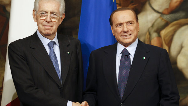Berlusconi i-a făcut programul lui Monti: va guverna până în 2013 dar apoi nu va putea candida