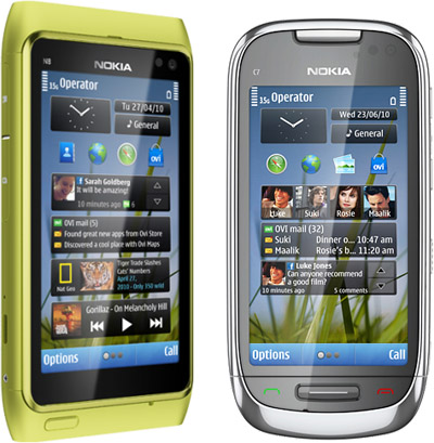 Terminalele Nokia N8 şi C7, disponibile la Germanos