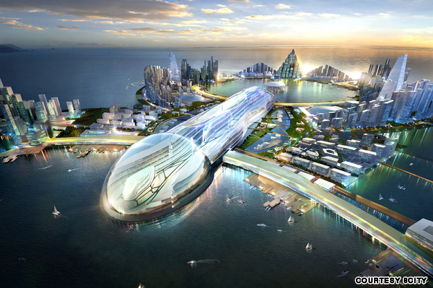 FOTO Sud-coreenii construiesc oraşul turistic al viitorului. Cum arată proiectul de 288 mld. dolari