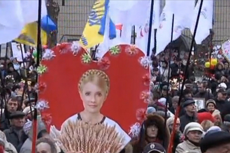 Manifestaţie de susţinere pentru Iulia Timoşenko, la Kiev