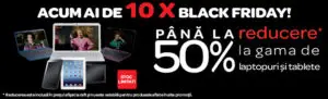 Black Friday şi în hipermarketuri: preţuri la jumătate pentru cine cumpără VINERI laptopuri şi tablete de la Carrefour