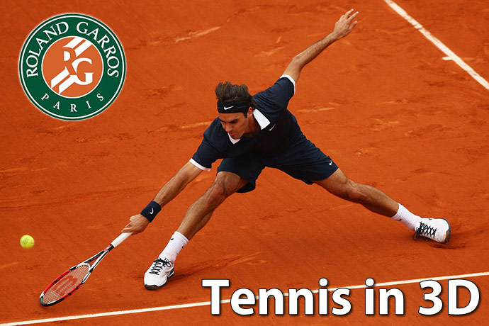 Românii pot viziona Roland Garros ȋn 3D