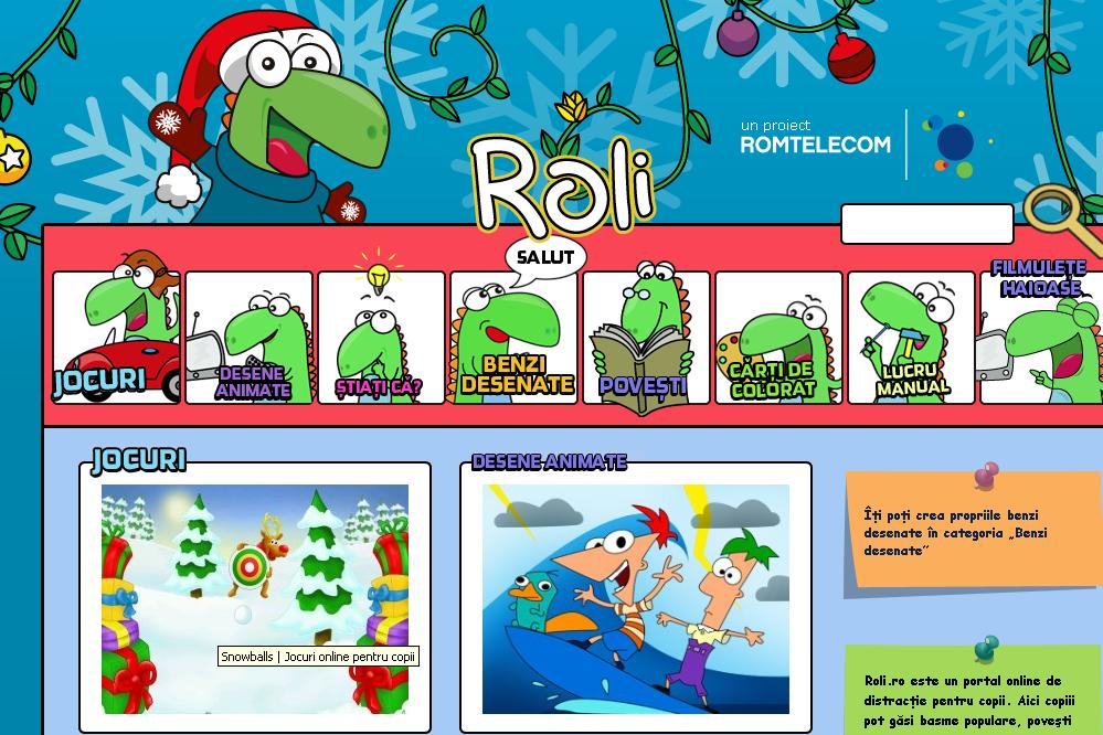 Romtelecom a lansat un portal de divertisment pentru copii