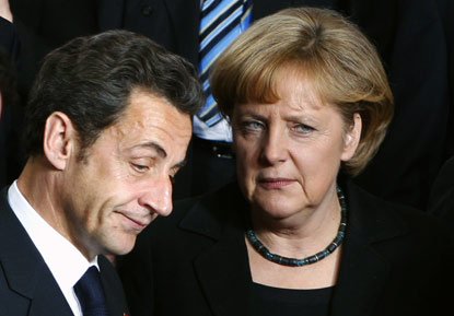 Merkel şi Sarkozy vor discuta despre criza din zona euro