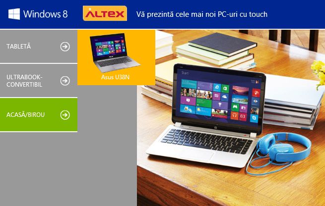 Altex creează o secţiune specială pe site pentru dispozitivele Windows 8
