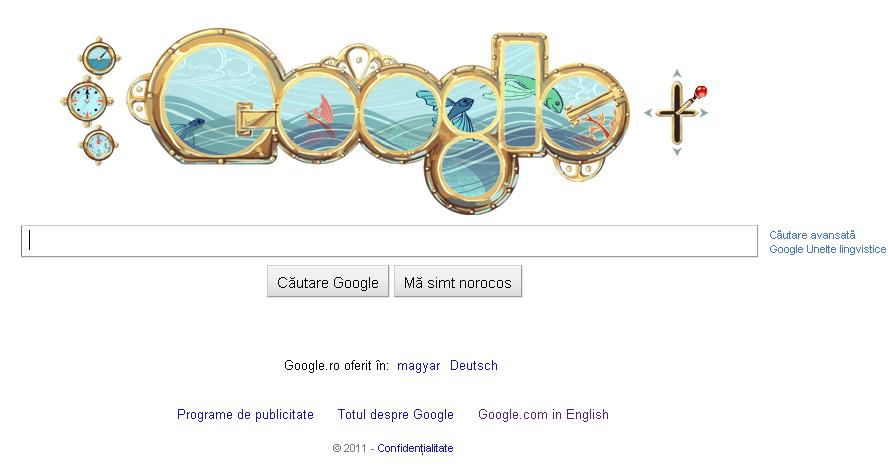 Google îşi modifică logo-ul pentru Jules Verne