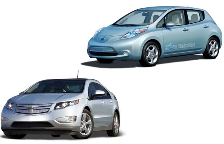 Nissan Leaf, mai popular în SUA decât Chevrolet Volt