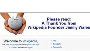Wikipedia a strâns 16 milioane de dolari în 50 de zile