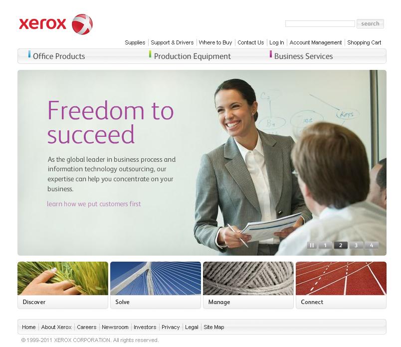 Xerox.com, unul dintre cele mai vechi site-uri din lume